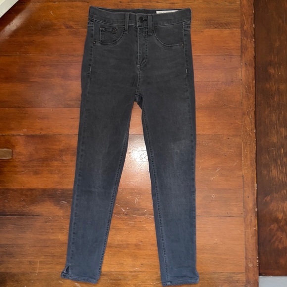 rag & bone 10” Capri Slit Jeans in Black Rock - Picture 8 of 12